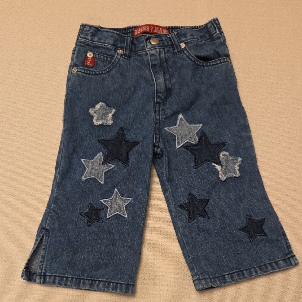 Guess Kids Blue Denim Jeans with Star Patches